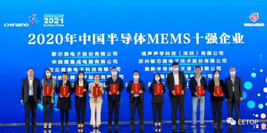 中国半导体 MEMS 十强名单出炉:歌尔、瑞声、西人马等纷纷入榜 图片